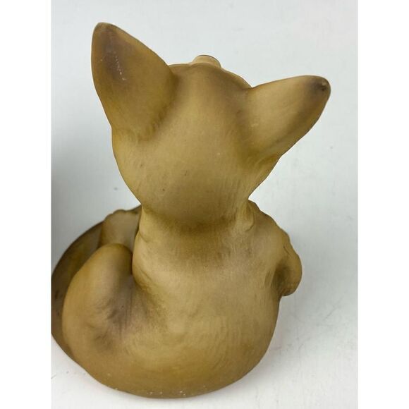 Vintage Fine Grain Porcelain Feline Cat Figurine Tan Set of 2 By Aldon Japan DF1 - Picture 8 of 11